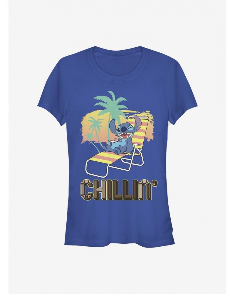 Disney Lilo & Stitch Chillin' Girls T-Shirt $7.37 T-Shirts