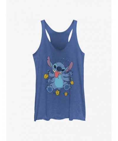 Disney Lilo & Stitch Hanukkah Spinning Dreidels Girls Tank $7.87 Tanks