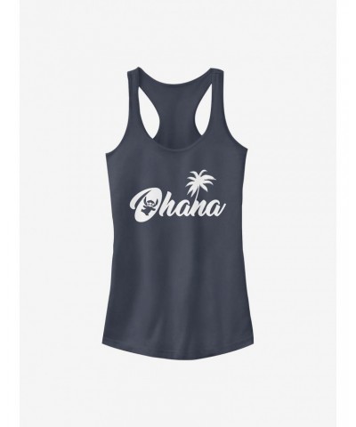 Disney Lilo & Stitch Sillhouette Ohana Girls Tank $7.97 Tanks