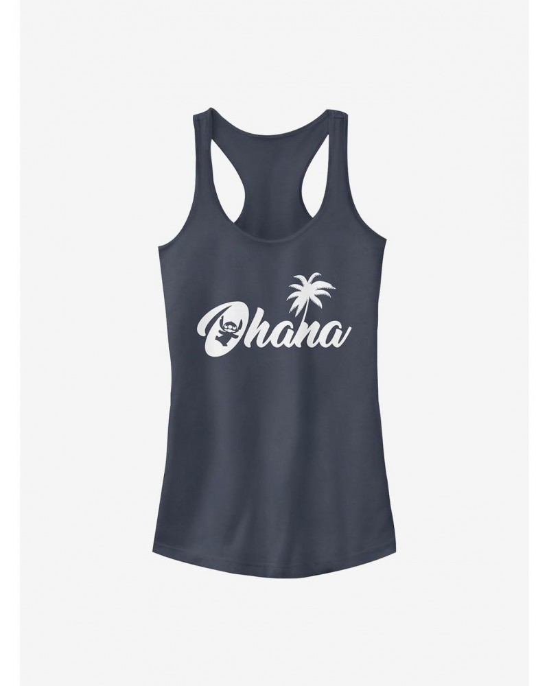 Disney Lilo & Stitch Sillhouette Ohana Girls Tank $7.97 Tanks