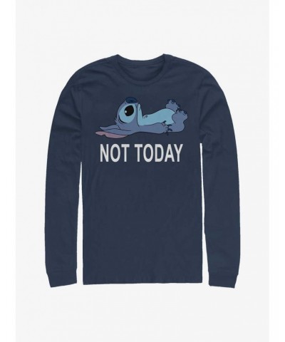 Disney Lilo & Stitch Not Today Long-Sleeve T-Shirt $11.32 T-Shirts