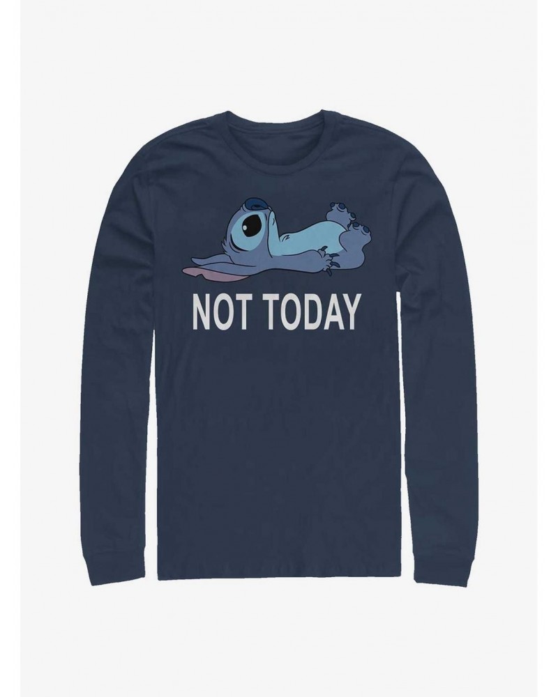 Disney Lilo & Stitch Not Today Long-Sleeve T-Shirt $11.32 T-Shirts