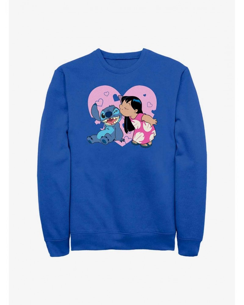 Disney Lilo & Stitch Kisses Sweatshirt $8.86 Sweatshirts