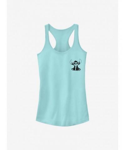 Disney Lilo & Stitch Vintage Lined Stitch Girls Tank $6.37 Tanks