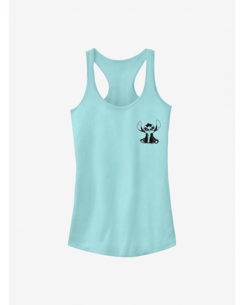 Disney Lilo & Stitch Vintage Lined Stitch Girls Tank $6.37 Tanks