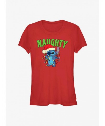 Disney Lilo & Stitch Naughty Stitch Girls T-Shirt $9.56 T-Shirts