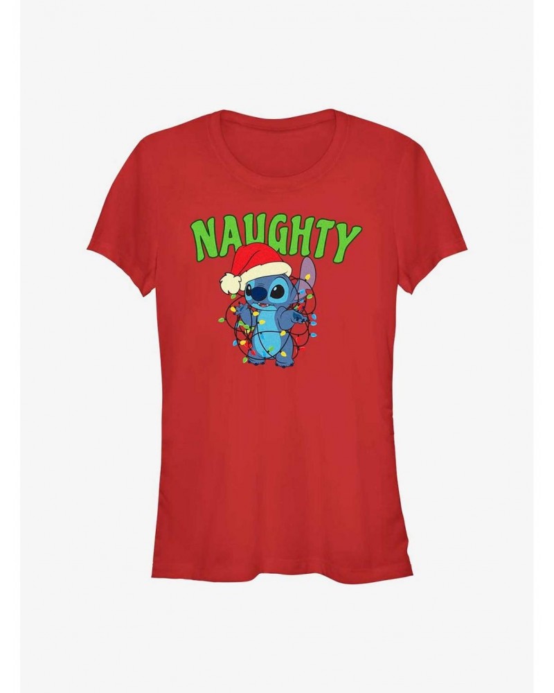 Disney Lilo & Stitch Naughty Stitch Girls T-Shirt $9.56 T-Shirts