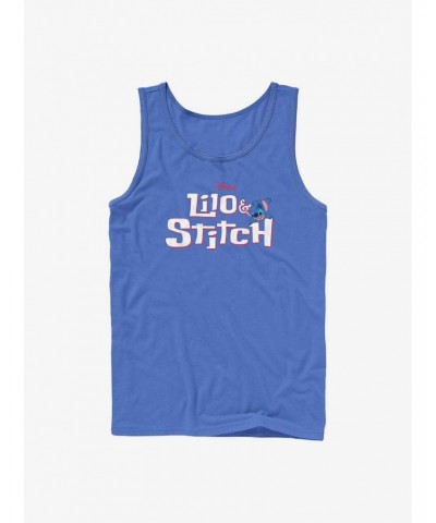 Disney Lilo & Stitch Logo With Stitch Tank $9.56 Tanks