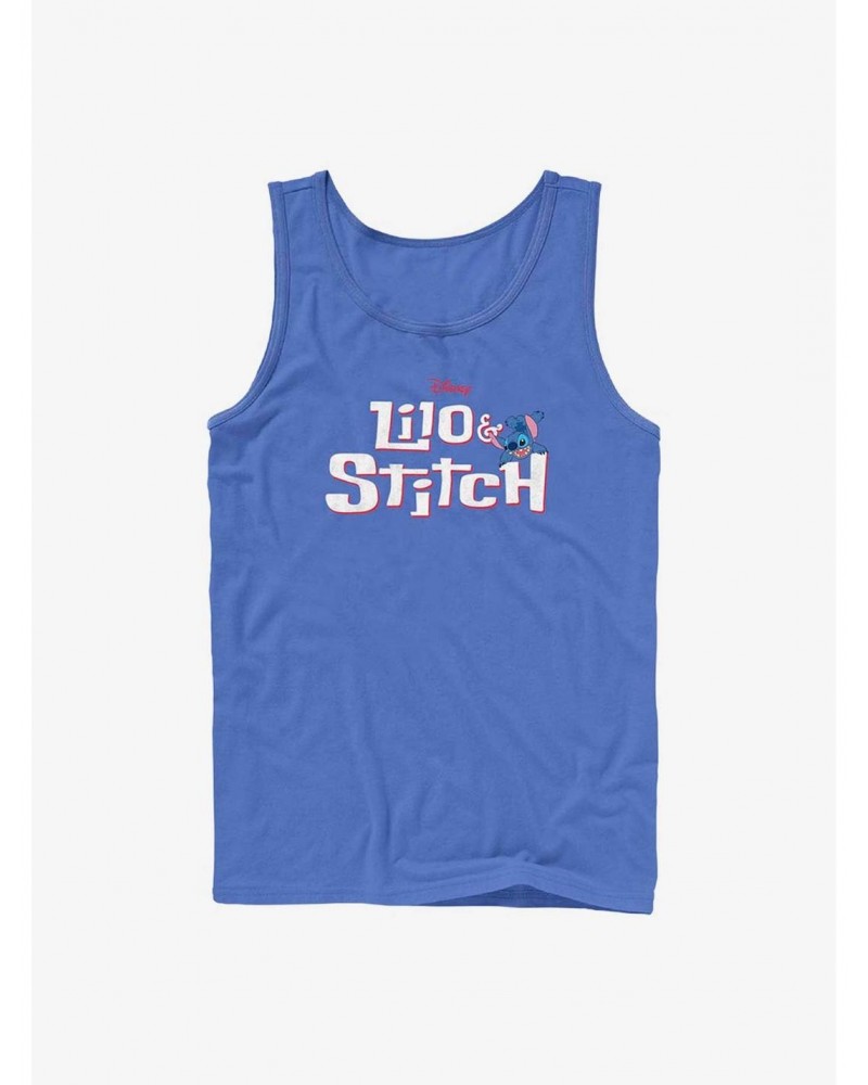 Disney Lilo & Stitch Logo With Stitch Tank $9.56 Tanks