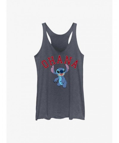 Disney Lilo & Stitch Ohana Collegiate Girls Tank $8.50 Tanks