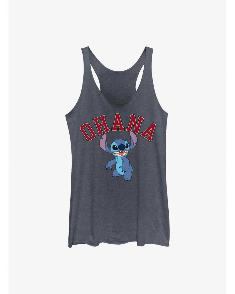 Disney Lilo & Stitch Ohana Collegiate Girls Tank $8.50 Tanks