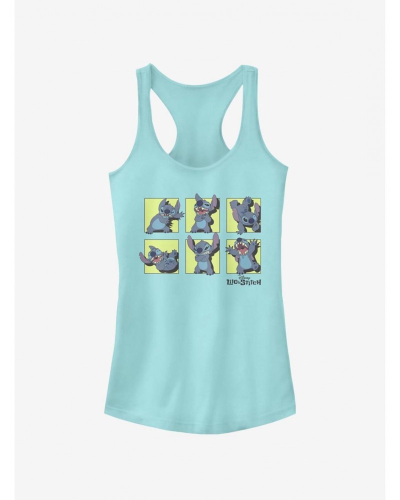 Disney Lilo & Stitch Stitch Poses Girls Tank $9.56 Tanks