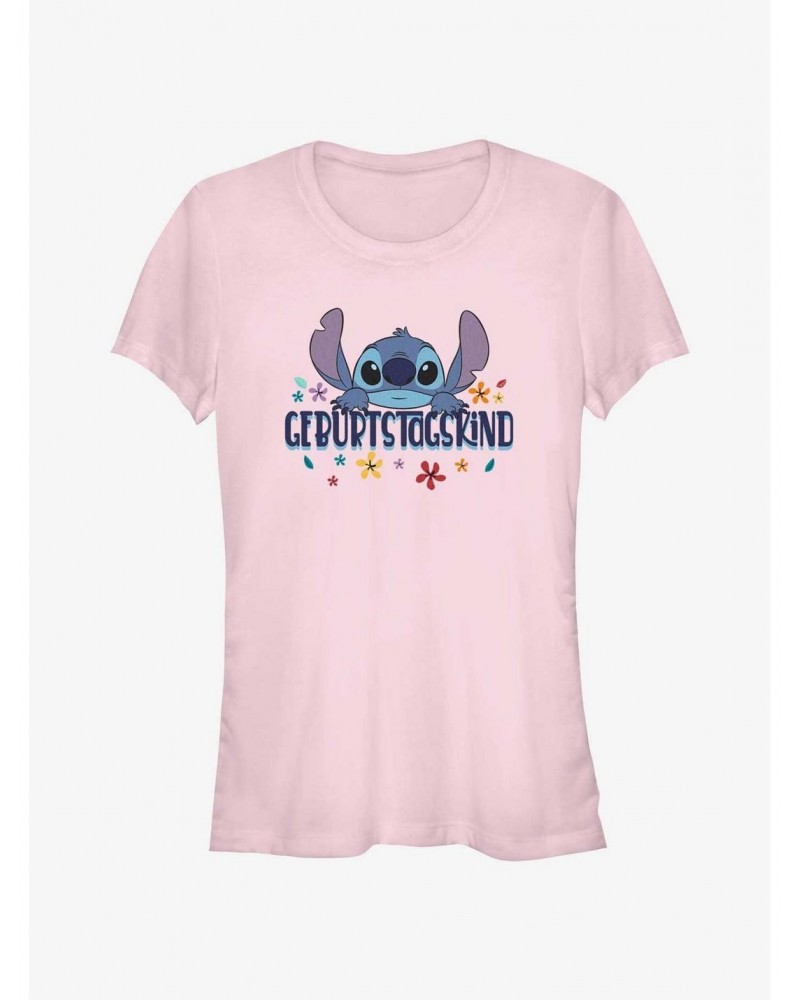 Disney Lilo & Stitch German Birthday Girls T-Shirt $7.77 T-Shirts