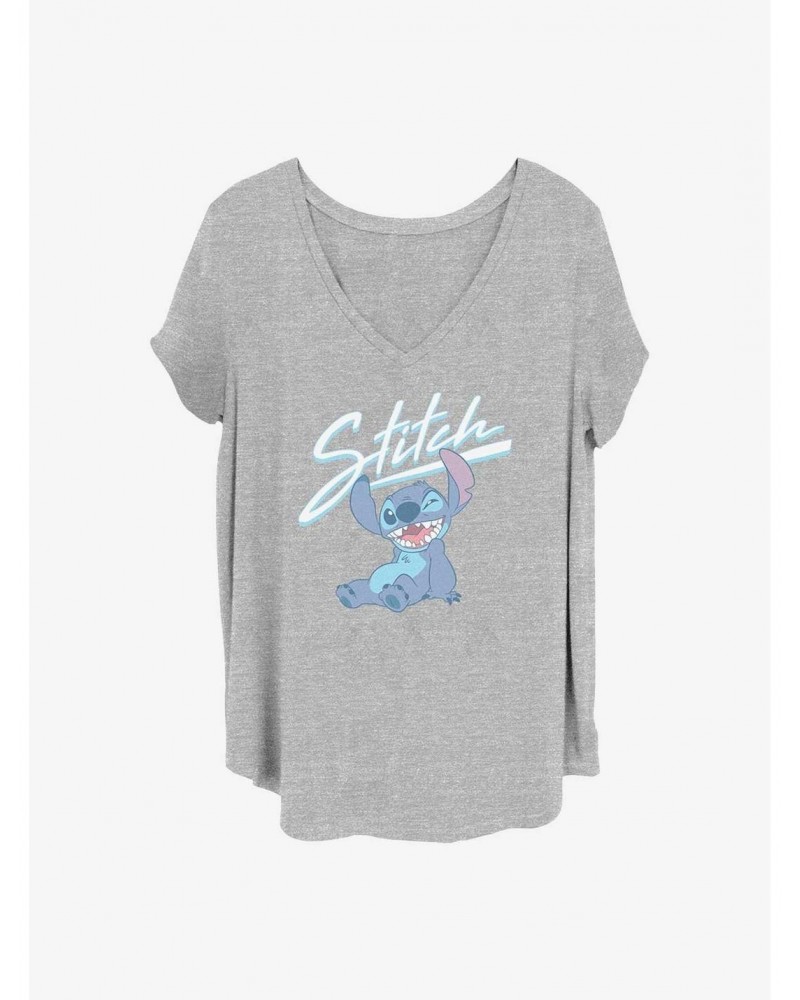 Disney Lilo & Stitch Wink Girls T-Shirt Plus Size $11.56 T-Shirts