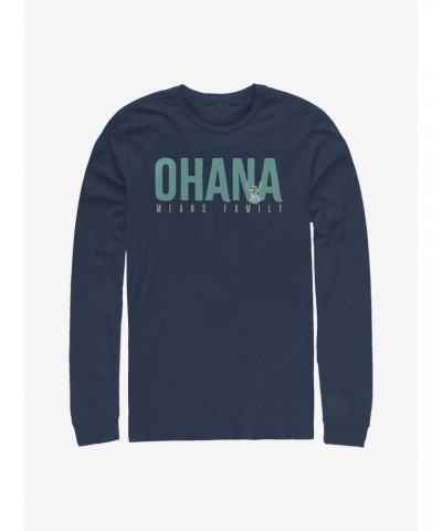 Disney Lilo & Stitch Ohana Bold Long-Sleeve T-Shirt $10.26 T-Shirts