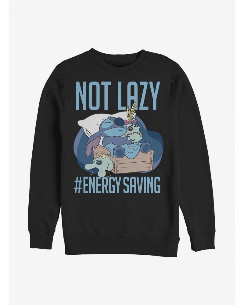 Disney Lilo & Stitch Lazy Energy Crew Sweatshirt $12.10 Sweatshirts