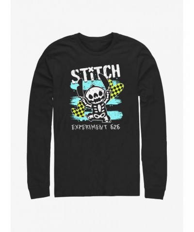 Disney Lilo & Stitch Emo Skelestitch Long-Sleeve T-Shirt $11.32 T-Shirts