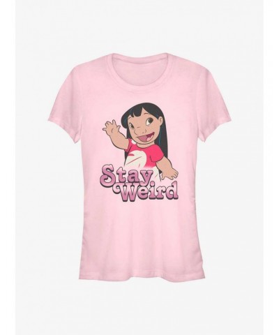 Disney Lilo & Stitch Stay Weird Lilo Girls T-Shirt $7.97 T-Shirts