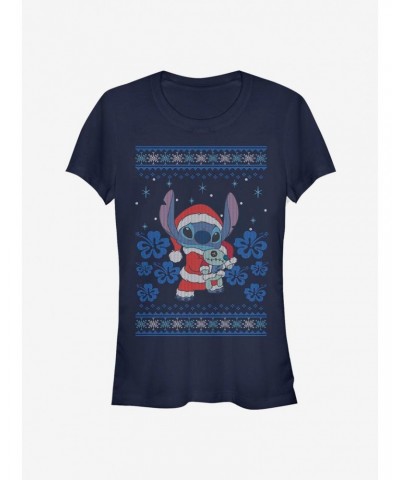 Disney Lilo & Stitch Christmas Stitch Girls T-Shirt $6.57 T-Shirts