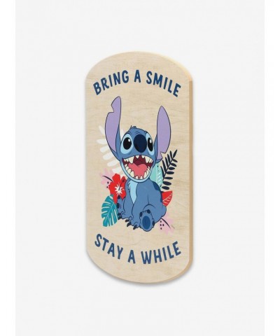 Disney Lilo & Stitch Bring A Smile Stay A While Wood Wall Decor $11.45 Décor