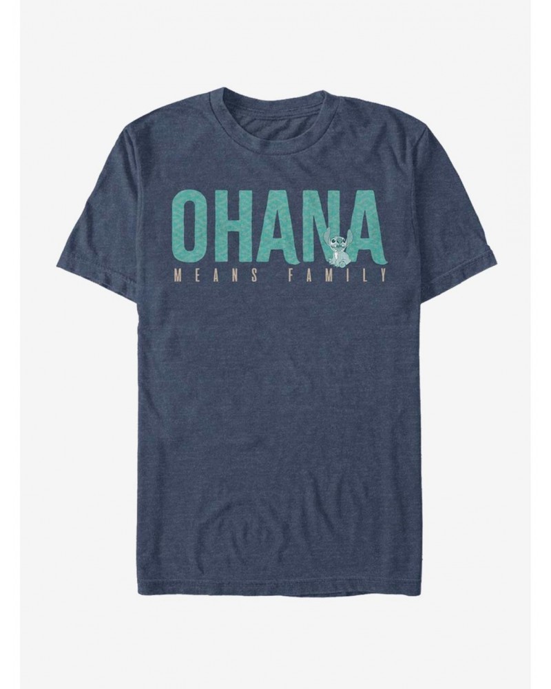 Disney Lilo & Stitch Ohana Bold T-Shirt $8.99 T-Shirts