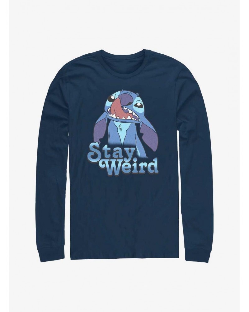 Disney Lilo & Stitch Stay Weird Long-Sleeve T-Shirt $12.11 T-Shirts