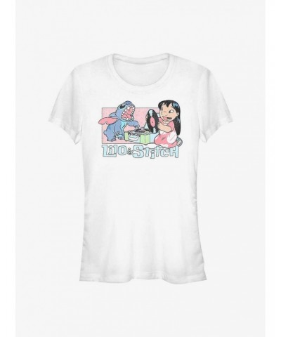 Disney Lilo & Stitch Duo Records Girls T-Shirt $8.76 T-Shirts