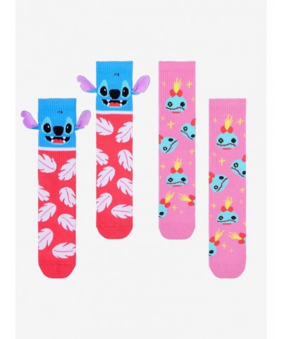 Disney Lilo & Stitch Scrump & Stitch Crew Socks 2 Pair $3.51 Merchandises