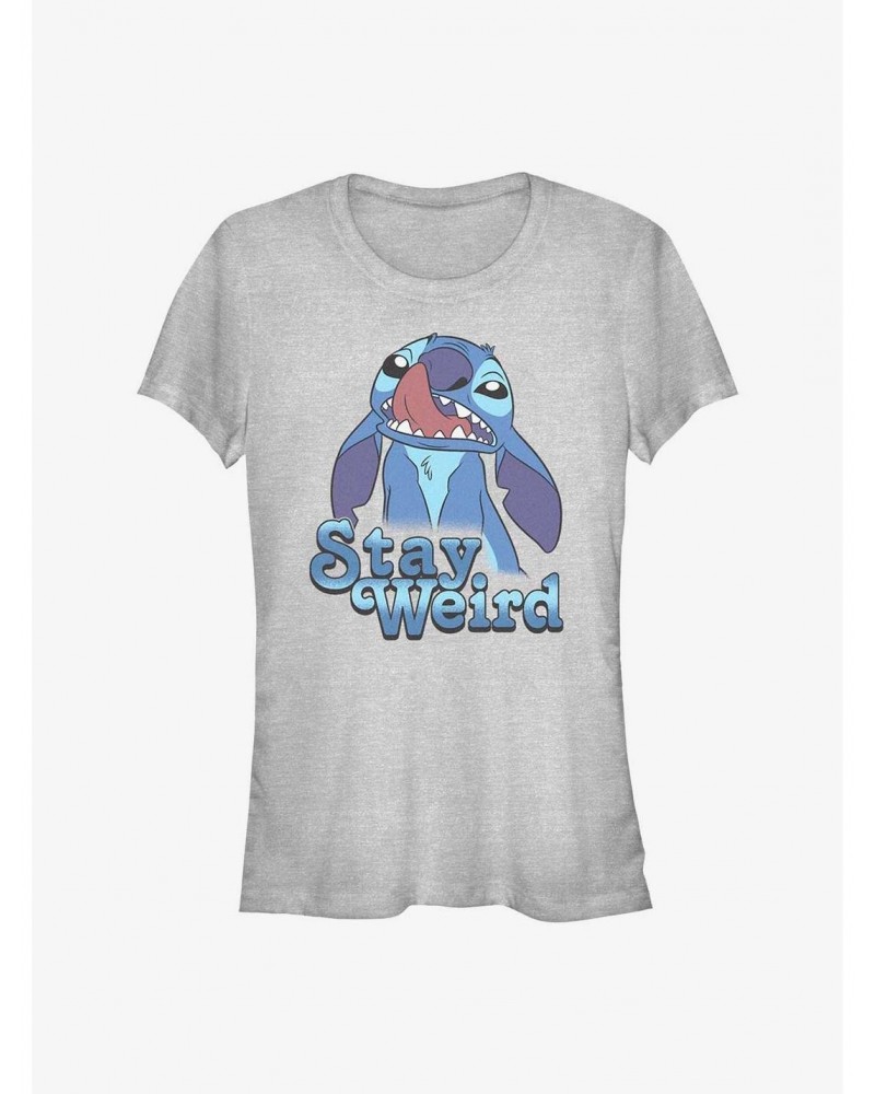 Disney Lilo & Stitch Stay Weird Girls T-Shirt $8.96 T-Shirts